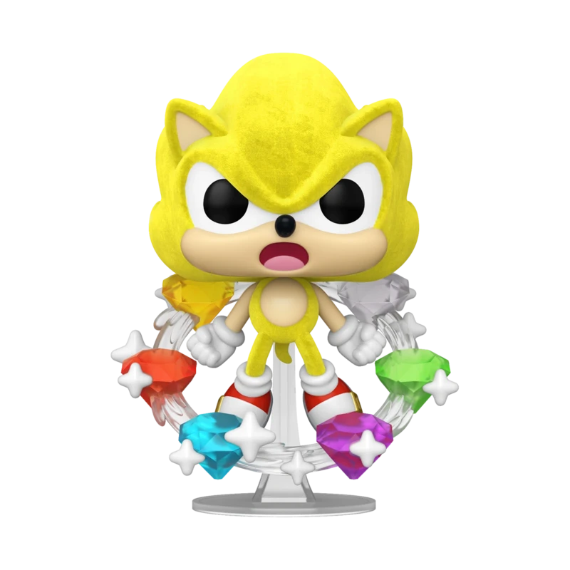 Funko Pop! PLUS Super Sonic With Emeralds (Flocked) (85015) cерії