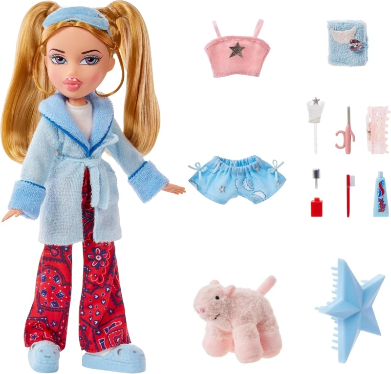 MGA Entertainment Bratz Cloe with Sets of Pyjamas and Plush