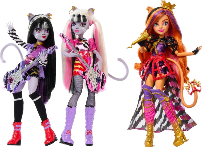 Mattel Monster High The Hissfits Rockstar Band Three Pack with